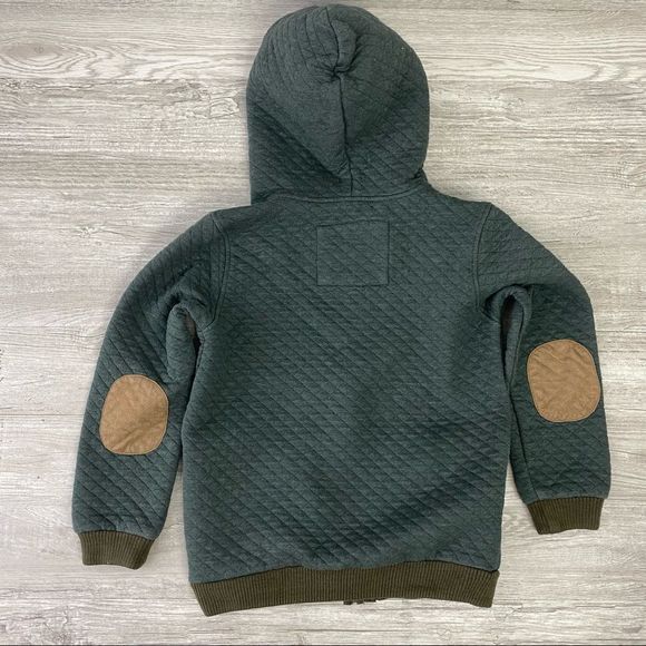 Perimitz green leather elbow patches jacket - Picture 8 of 10